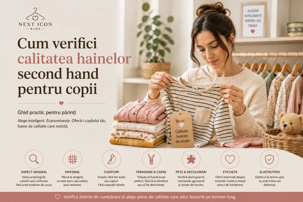 Cum verifici calitatea hainelor second hand pentru copii