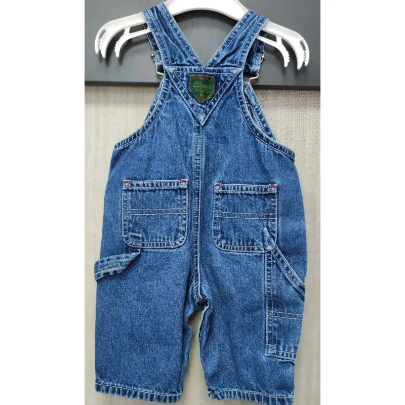 Salopeta Denim Fără brand albastru pentru Baieti 62
