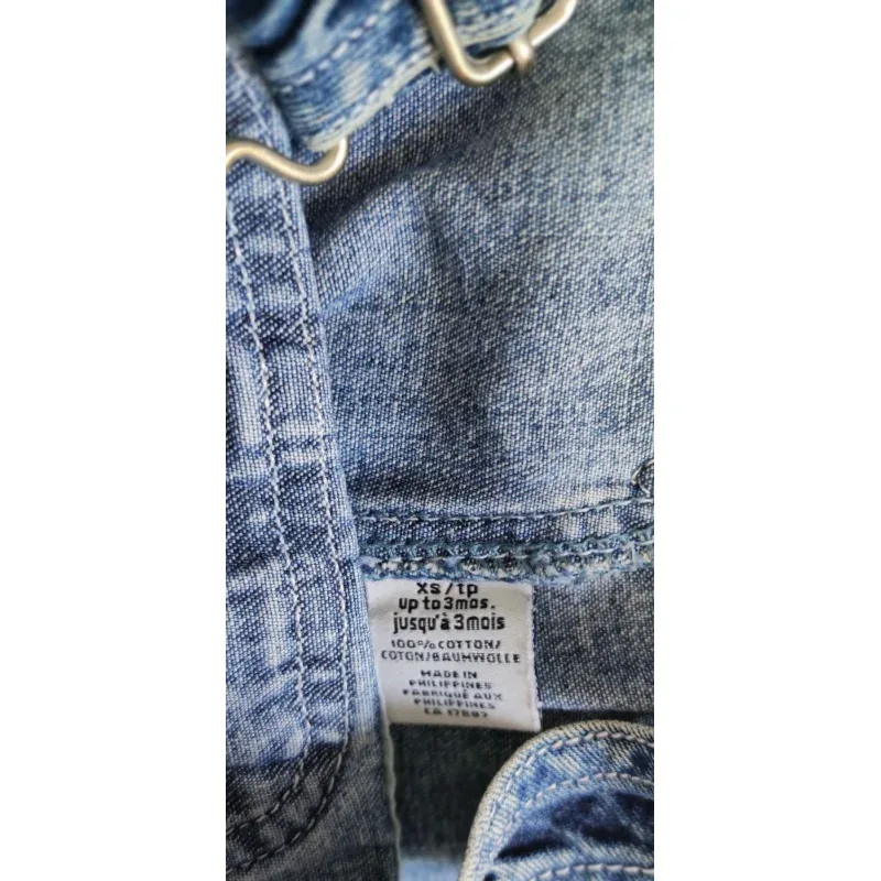 Salopeta Denim Fără brand albastru pentru Baieti 62