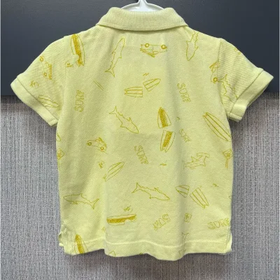 Tricou Bumbac Zara Baby galben Cu imprimeu pentru Baieti 74 foto 3