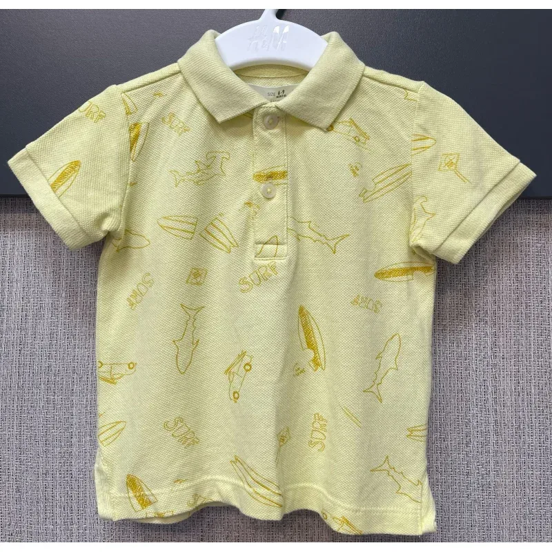 Tricou Bumbac Zara Baby galben Cu imprimeu pentru Baieti 74
