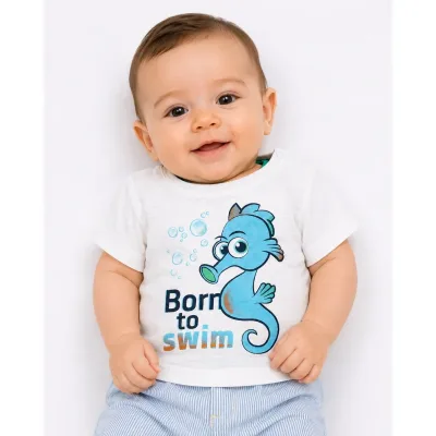 Tricou Bumbac DopoDopo alb Cu imprimeu pentru Baieti 62