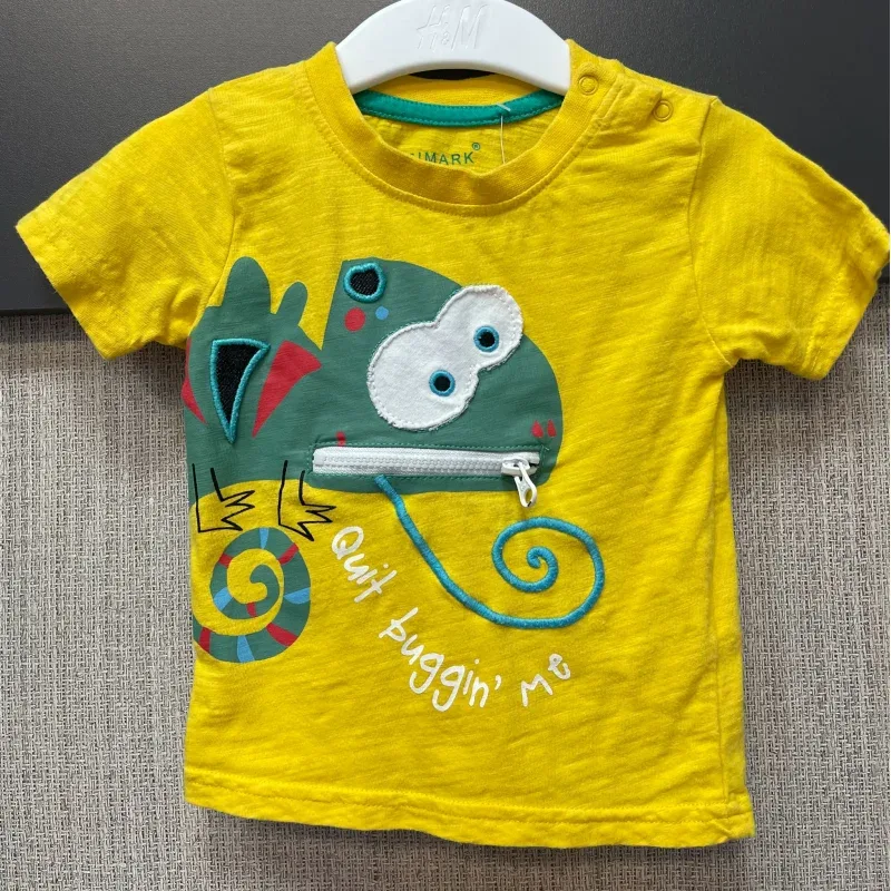 Tricou Bumbac Primark galben pentru Baieti 68