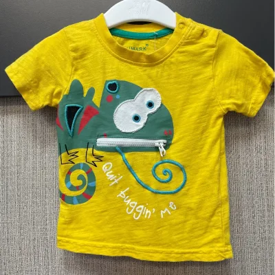 Tricou Bumbac Primark galben pentru Baieti 68 foto 2