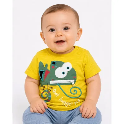 Tricou Bumbac Primark galben pentru Baieti 68