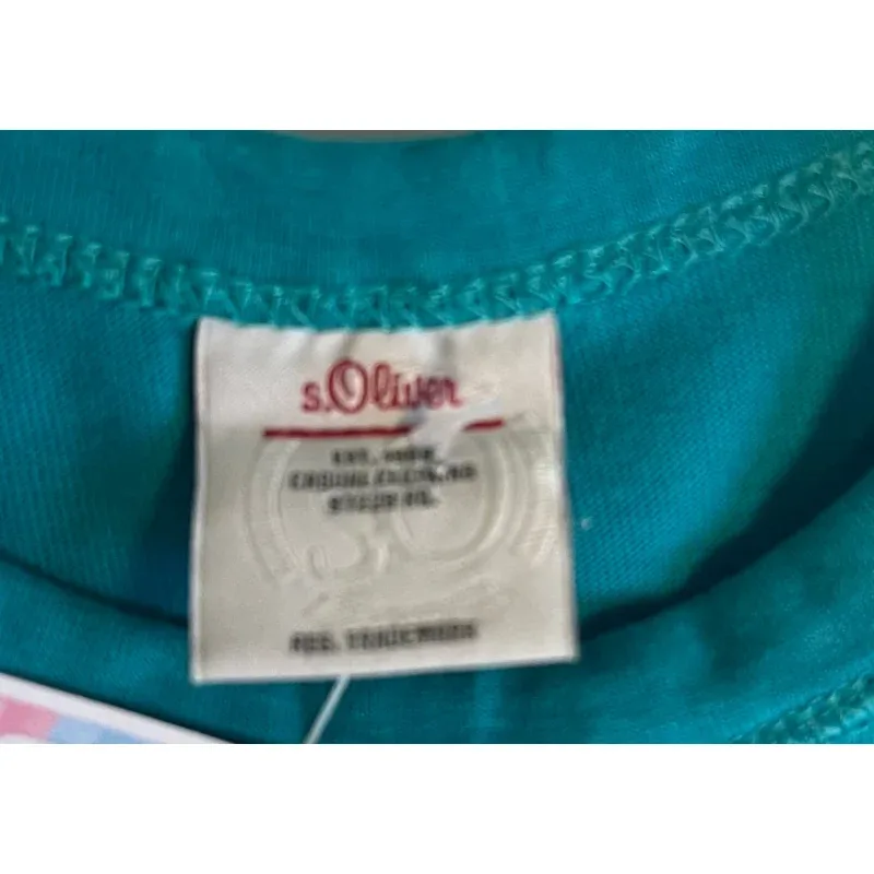 Tricou Bumbac s.Oliver turcoaz Cu imprimeu 74