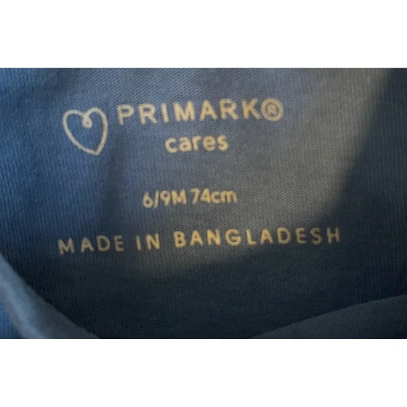 Tricou Bumbac Primark albastru Cu imprimeu pentru Baieti 74
