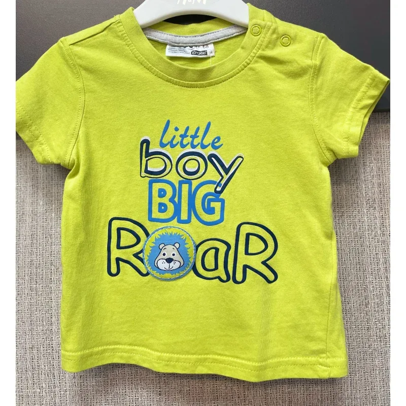 Tricou Bumbac Ergee galben Cu imprimeu pentru Baieti 68