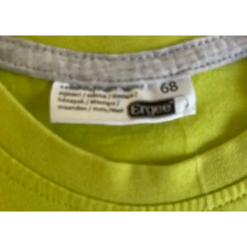 Tricou Bumbac Ergee galben Cu imprimeu pentru Baieti 68