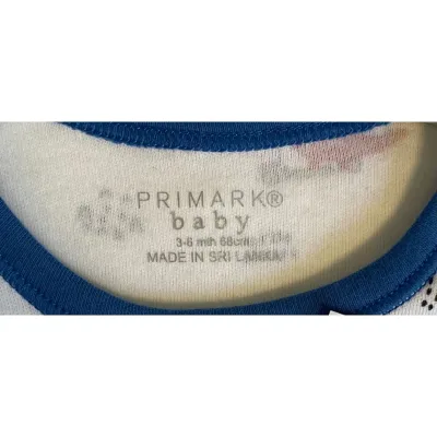 Salopeta Bumbac Primark alb multicolor Cu imprimeu pentru Baieti 68 foto 4