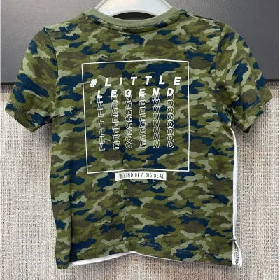 Tricou Bumbac Primark alb kaki Cu imprimeu pentru Baieti 74 foto 3