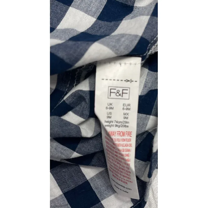 Cămăși Bumbac F&F Kids alb bleumarin pentru Baieti 74