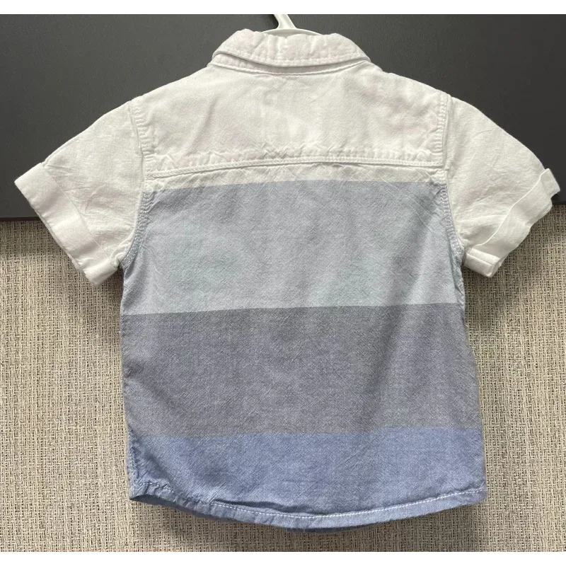 Cămăși Bumbac F&F Kids alb gri bleu pentru Baieti 68