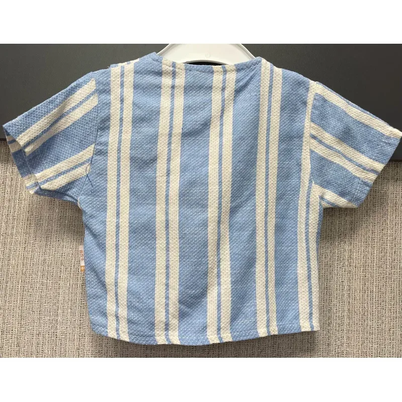 Jacheta Bumbac Fără brand crem bleu pentru Baieti 80