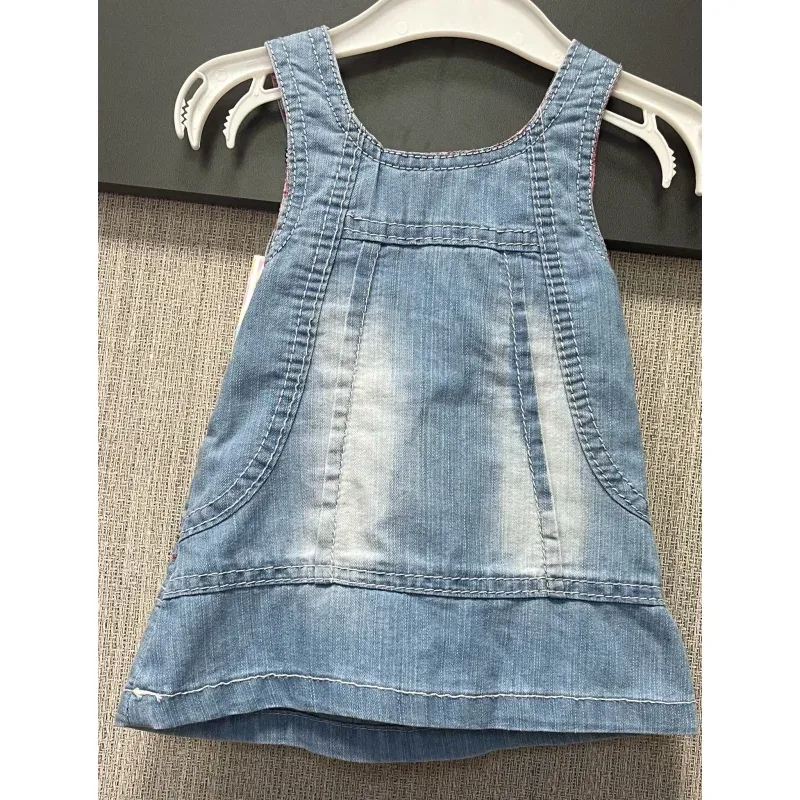 Rochie Denim Fără brand albastru Cu imprimeu 74