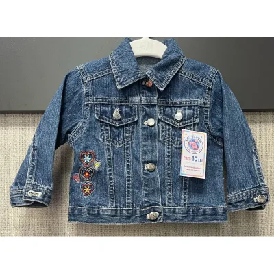 Geaca Denim Impidimpi albastru Cu imprimeu 74 foto 2