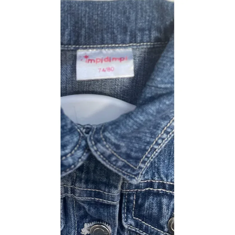 Geaca Denim Impidimpi albastru Cu imprimeu 74