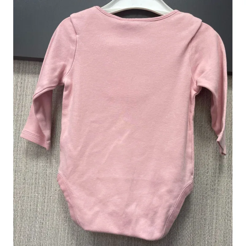 Body Bumbac Next Baby roz Cu imprimeu pentru Fete 80