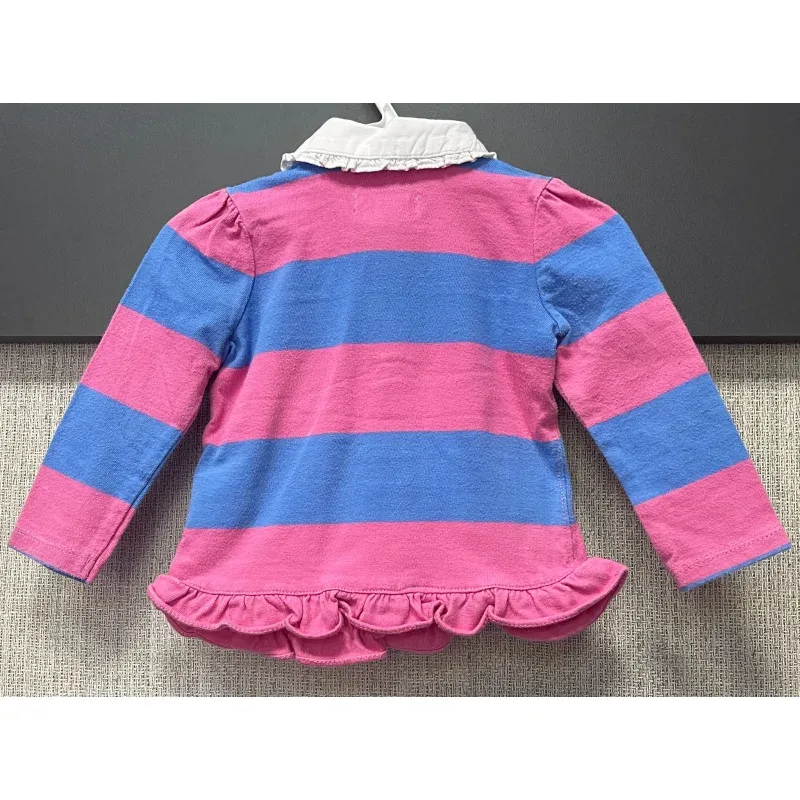 Bluza Bumbac Ralph Lauren roz albastru pentru Fete 74