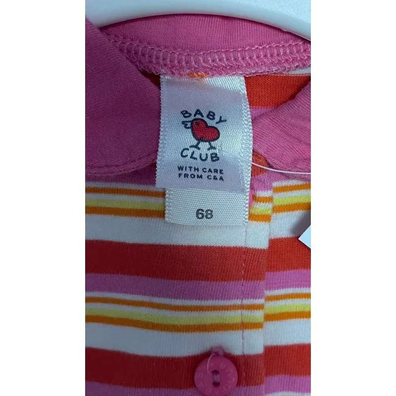 Salopeta Bumbac C&A Baby Club multicolor Cu imprimeu pentru Bebe 68