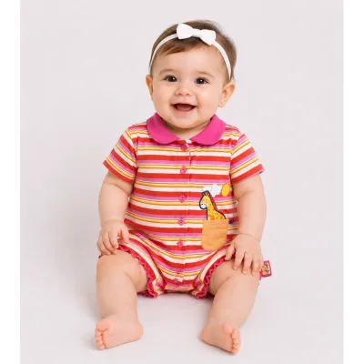 Salopeta Bumbac C&A Baby Club multicolor Cu imprimeu pentru Bebe 68