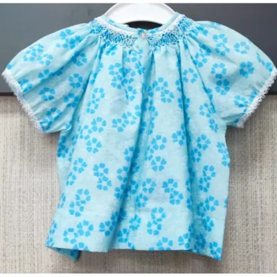 Bluza Amestec materiale Ladybird bleu Cu imprimeu pentru Bebe 68 foto 3
