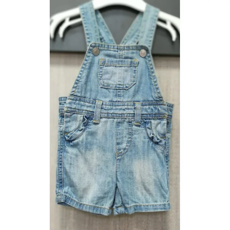 Salopeta Denim Benetton bleu pentru Bebe 56