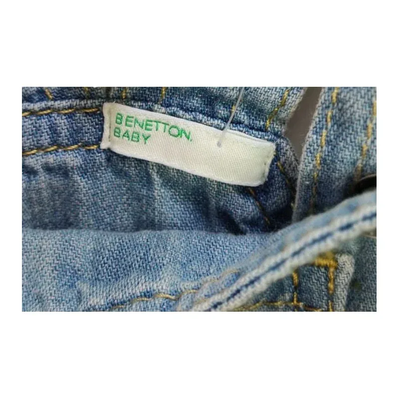 Salopeta Denim Benetton bleu pentru Bebe 56