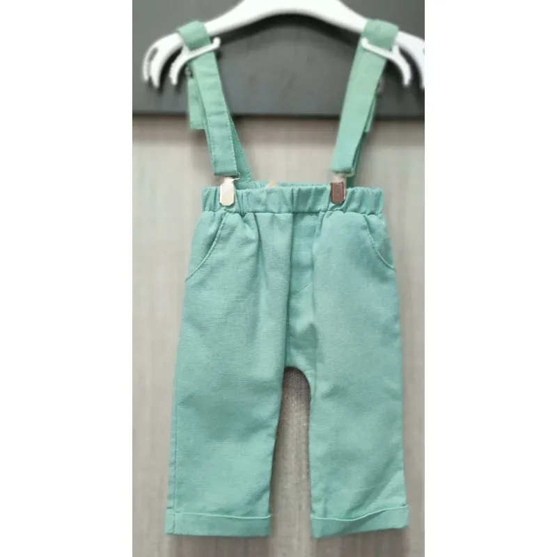 Pantalon Bumbac Fără brand verde menta pentru Bebe 68
