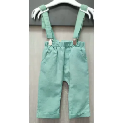 Pantalon Bumbac Fără brand verde menta pentru Bebe 68 foto 2