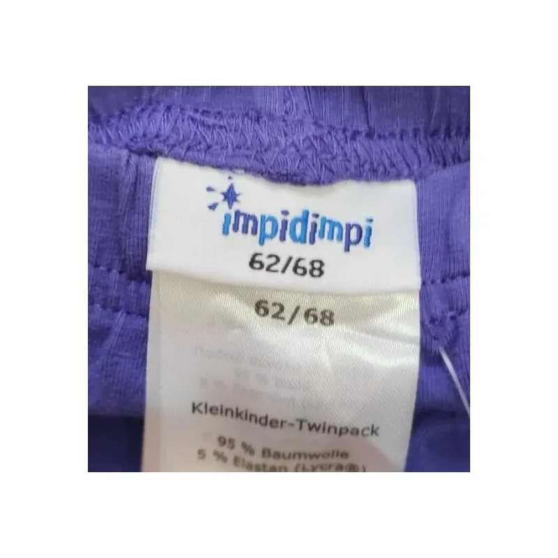 Pantalon Bumbac Impidimpi mov pentru Bebe 62