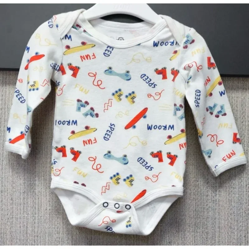 Body Bumbac So Cute alb multicolor Cu imprimeu pentru Baieti 74