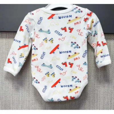 Body Bumbac So Cute alb multicolor Cu imprimeu pentru Baieti 74 foto 3