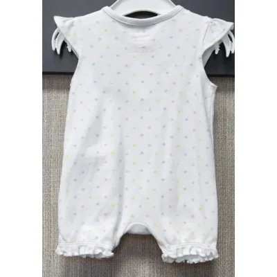 Salopeta Bumbac C&A Baby Club alb Cu imprimeu pentru Bebe foto 3