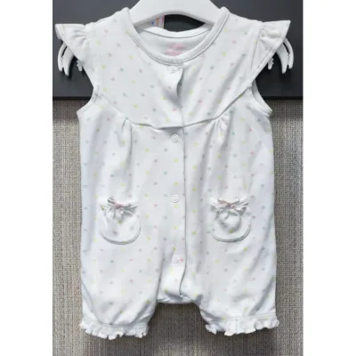Salopeta Bumbac C&A Baby Club alb Cu imprimeu pentru Bebe foto 2