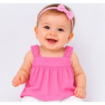 Maieu Bumbac C&A Baby Club roz pentru Fete 74