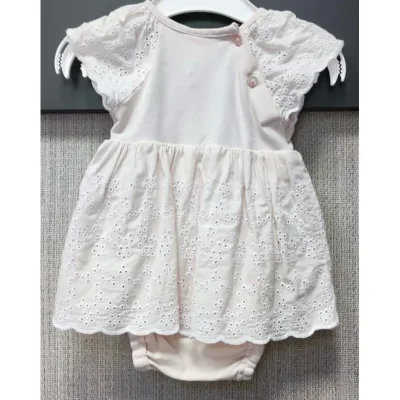 Rochie Bumbac H&M crem pentru Bebe 56 foto 3
