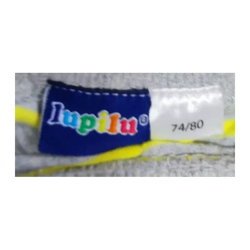 Pantalon Bumbac Lupilu gri galben pentru Baieti 80