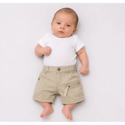 Pantalon Bumbac Hema bej pentru Bebe 56