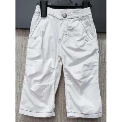 Pantalon Bumbac Fără brand alb pentru Baieti 74 foto 2