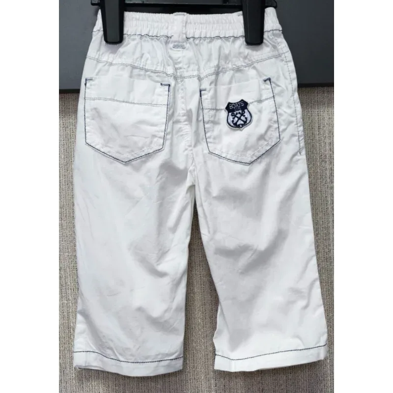 Pantalon Bumbac Fără brand alb pentru Baieti 74