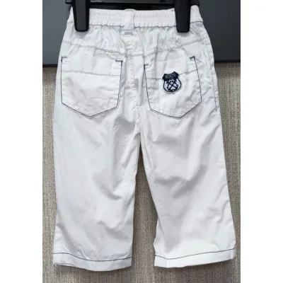 Pantalon Bumbac Fără brand alb pentru Baieti 74 foto 3