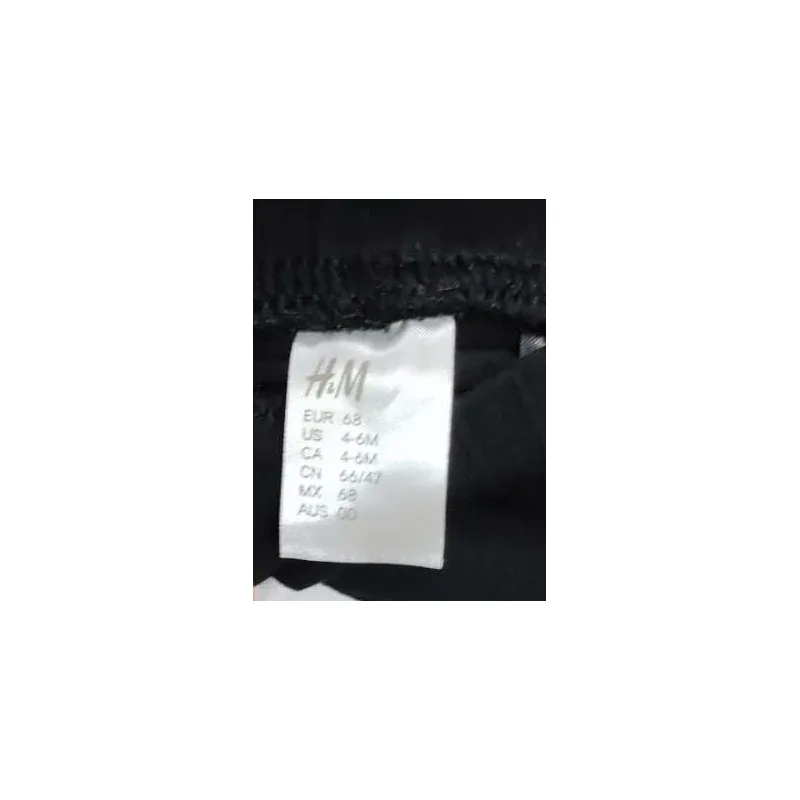 Pantalon Bumbac H&M negru Cu imprimeu pentru Bebe 68