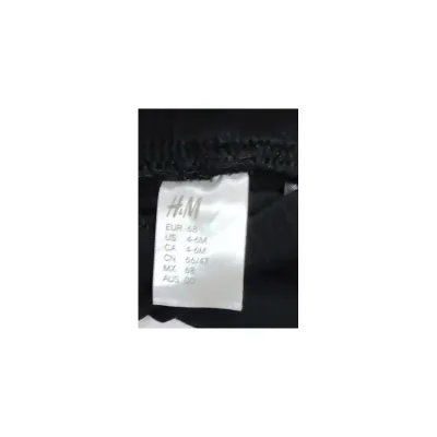 Pantalon Bumbac H&M negru Cu imprimeu pentru Bebe 68 foto 4