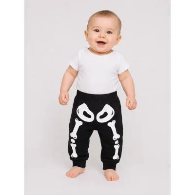 Pantalon Bumbac H&M negru Cu imprimeu pentru Bebe 68