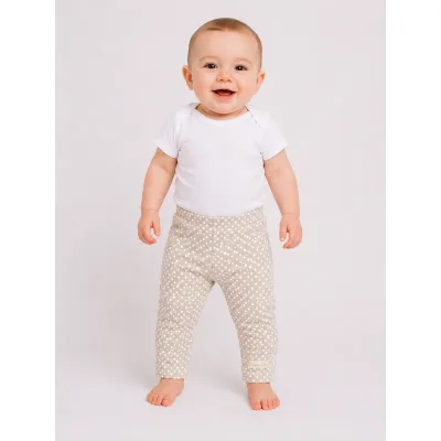 Colanți Bumbac Fără brand crem Cu imprimeu pentru Bebe 68