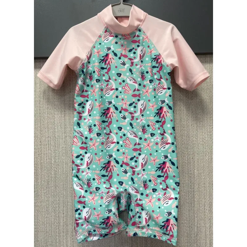 Costum baie Amestec materiale Lupilu roz multicolor Cu imprimeu pentru Fete 98