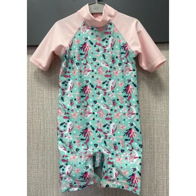 Costum baie Amestec materiale Lupilu roz multicolor Cu imprimeu pentru Fete 98 foto 2