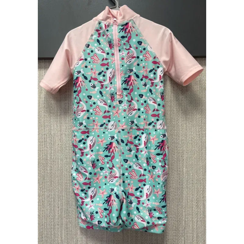 Costum baie Amestec materiale Lupilu roz multicolor Cu imprimeu pentru Fete 98