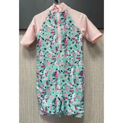 Costum baie Amestec materiale Lupilu roz multicolor Cu imprimeu pentru Fete 98 foto 3